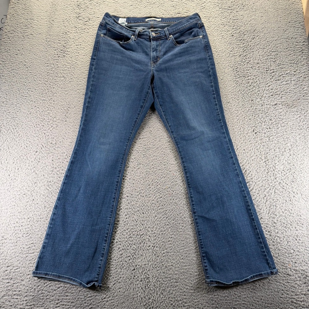Levi's Jeans Womens 10 Blue‎ Cotton Denim Bootcut Classic Workwear Faded Stretch